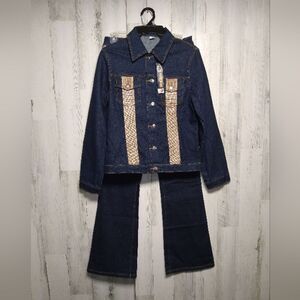 Vienna Jeans Matching Denim Jacket and Pants